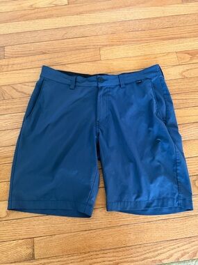 Travis Mathew Men's Deep Blue Flat Front Performance Shorts